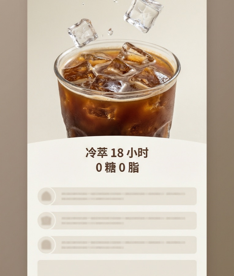 详情页首屏：主视觉加三条卖点