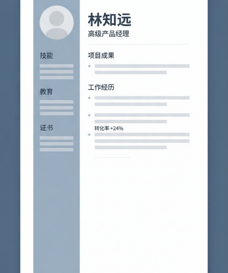产品经理简历：项目成果打头
